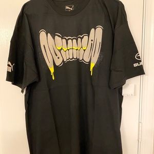 Men's PUMA - Black SUBARU RALLYCROSS T Shirt ZOMBIE CAT XL Official NEW w/ Tags